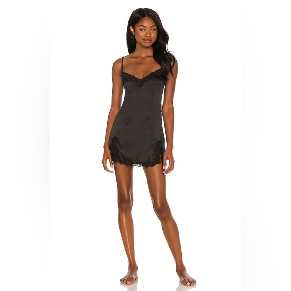 REVOLVE Lovers and Friends Cassandra Slip in Black